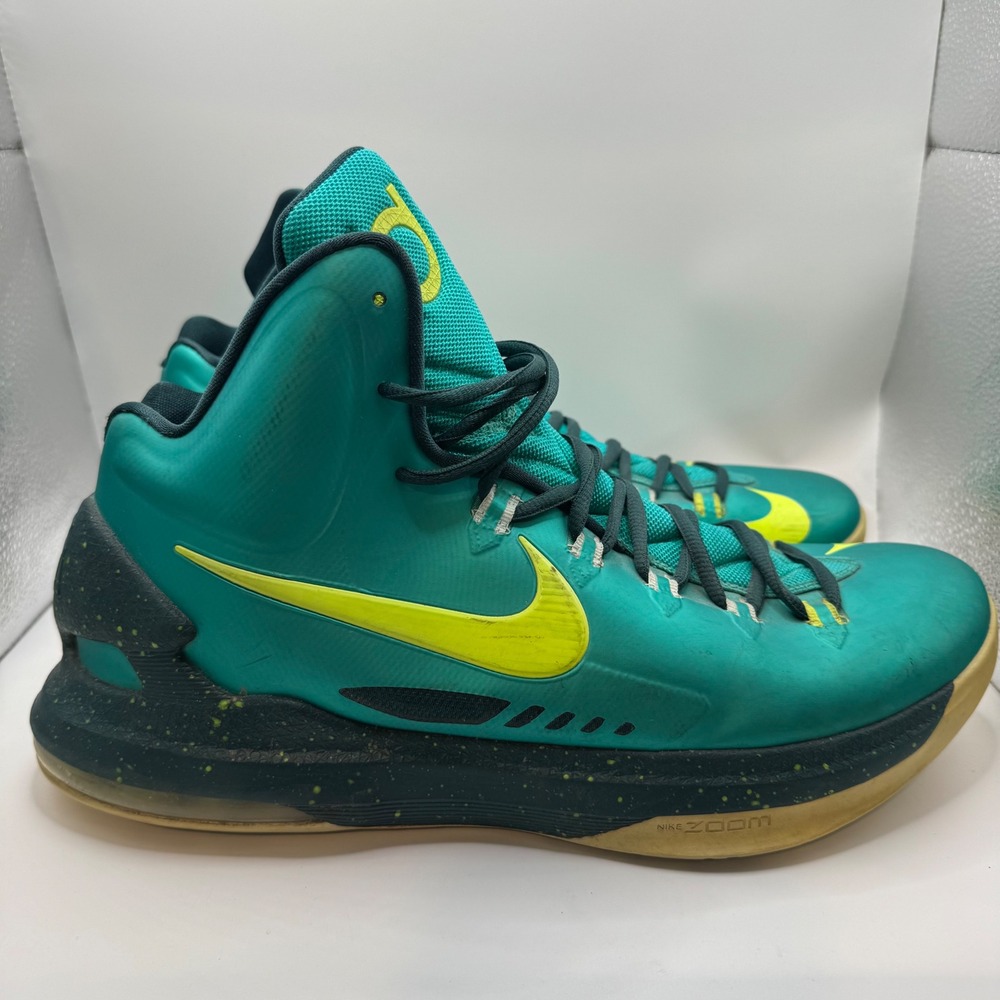 Nike 12 KD 5 V Hulk Basketball Shoes Mens Atomic Teal 554988-300